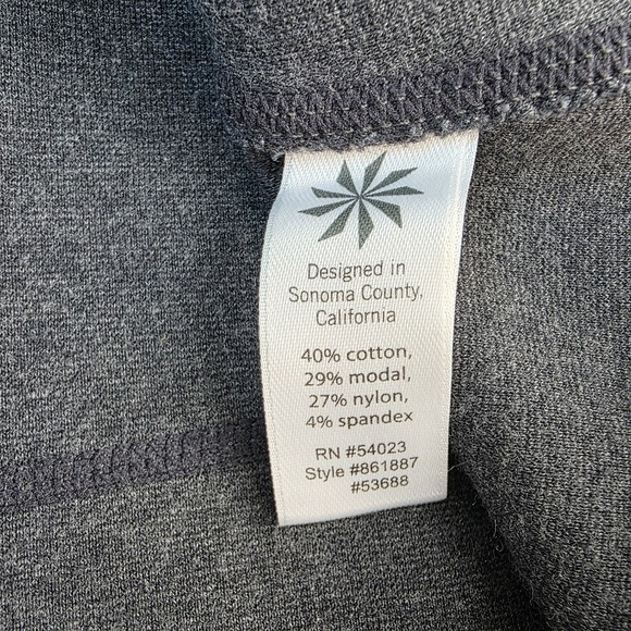 Athleta Elastic Waist Pull On Skirt Gray A Line Zippered Pockets-Sz Small Preppy - Picture 6 of 8